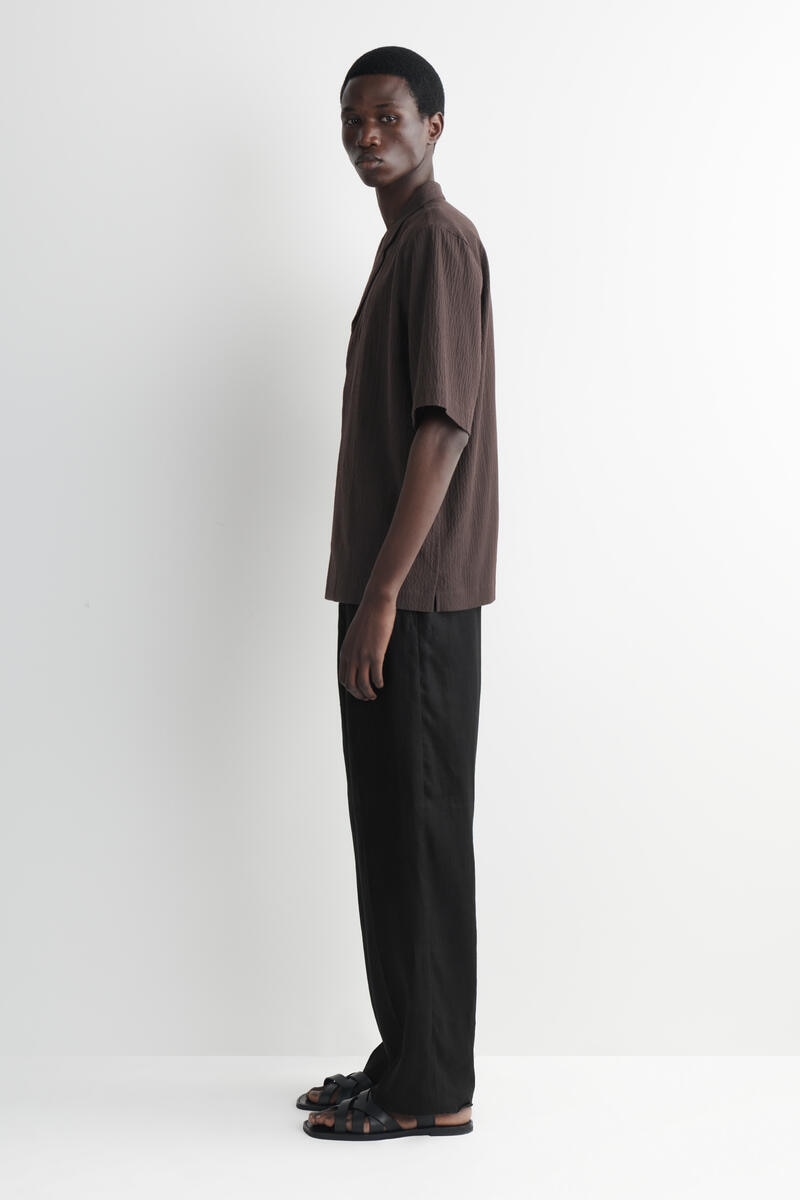 COS シアサッカー　リゾートシャツ