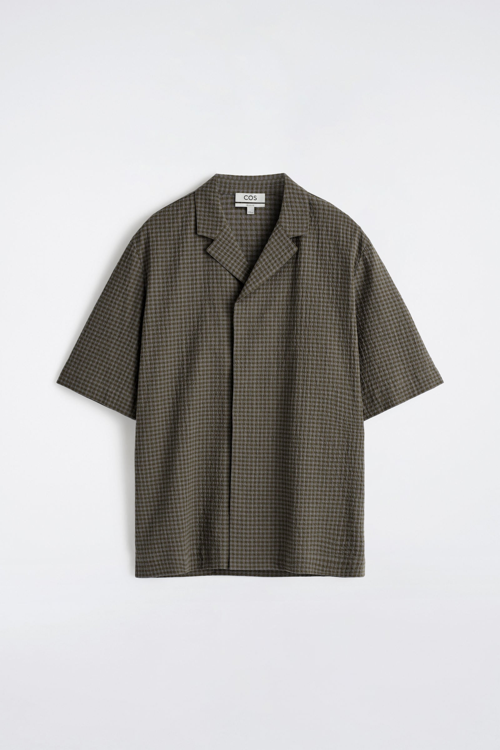 SEERSUCKER RESORT SHIRT シアサッカー リゾートシャツ グレー