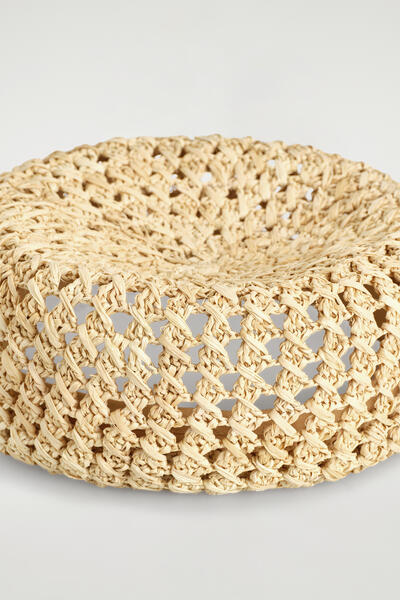 COS ラフィアベレー帽