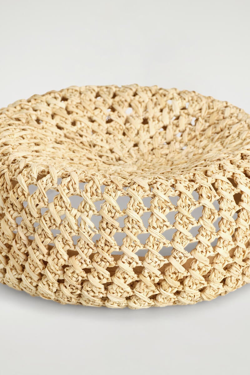 COS ラフィアベレー帽