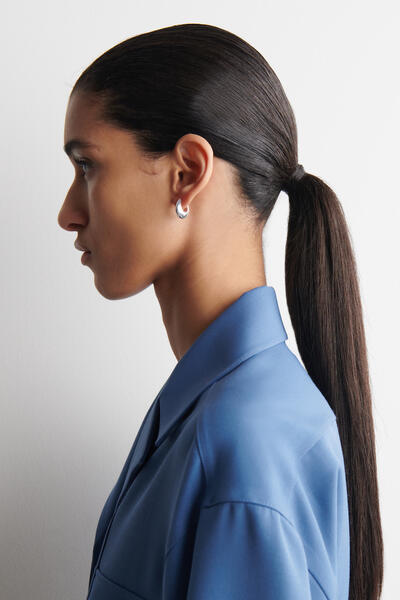 COS ドーム型 ミニフープピアス