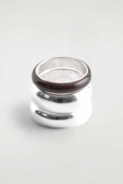 COS 2個セット重ねづけリング