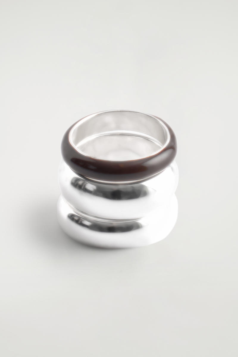 COS 2個セット重ねづけリング