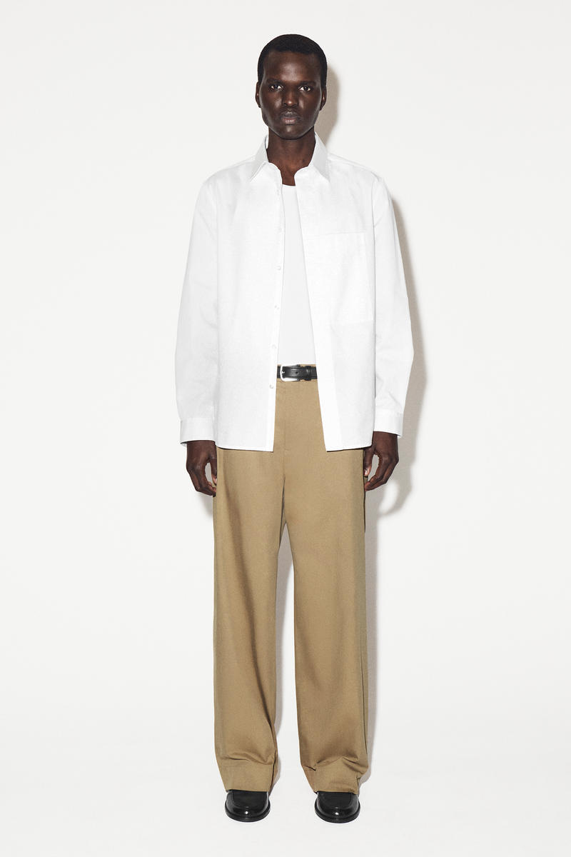 COS ポケット付き ピマコットンシャツ