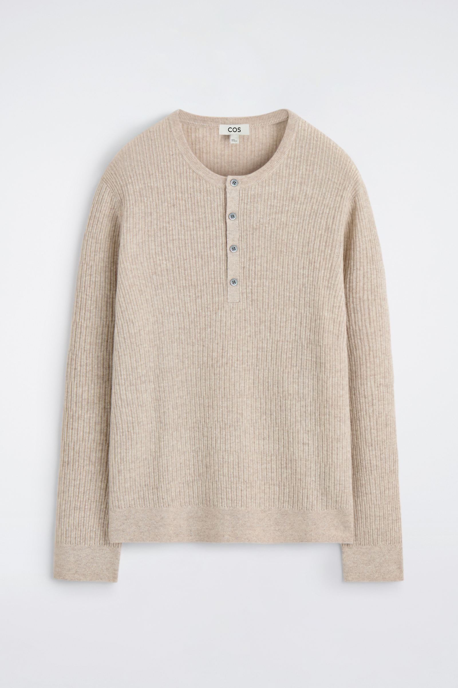 CASHMERE-LINEN HENLEY T-SHIRT カシミアリネンヘンリーネックTシャツ