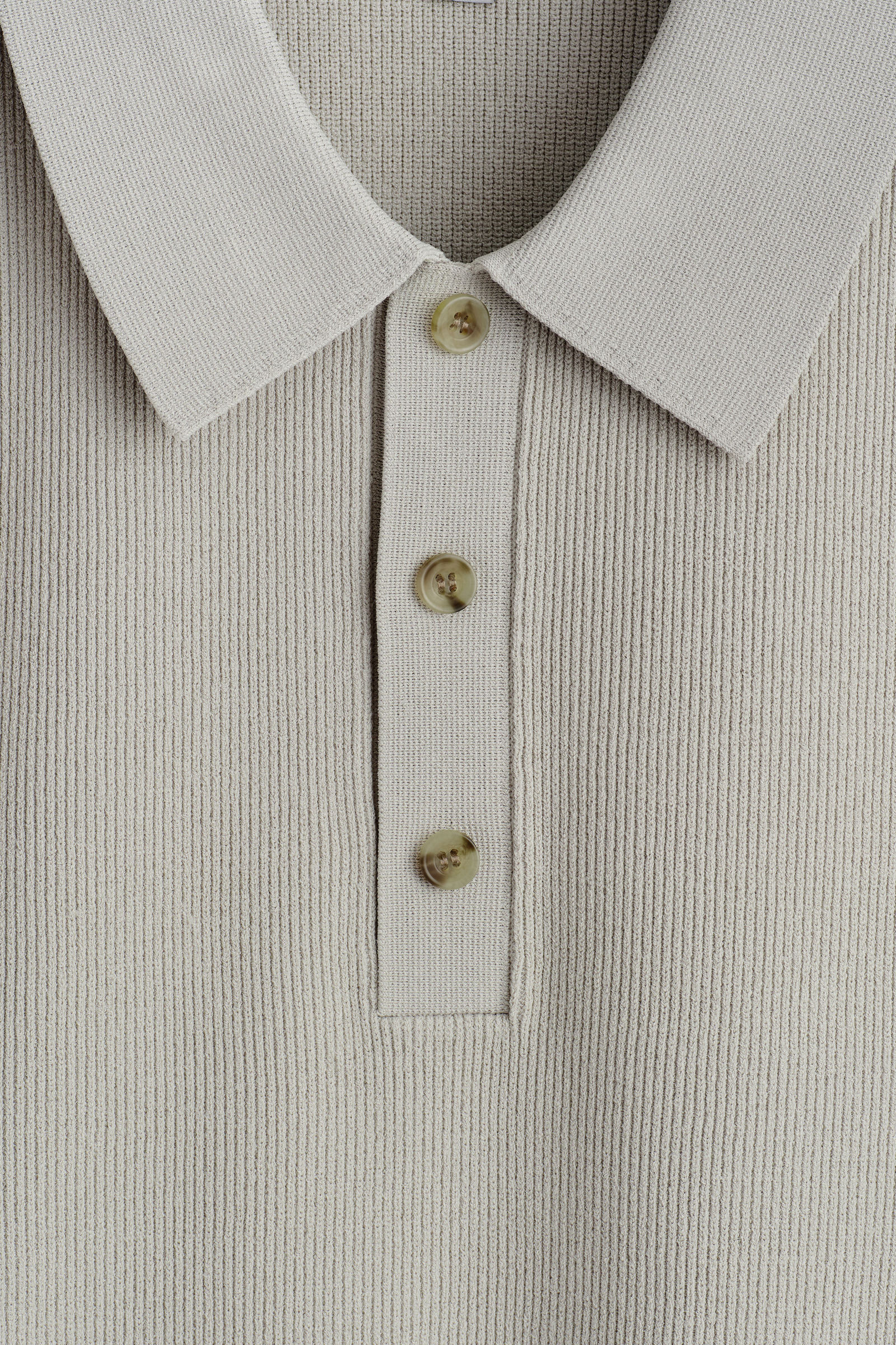 SLIM RIBBED BOUCLE-KNIT POLO SHIRT スリムリブブークレニット