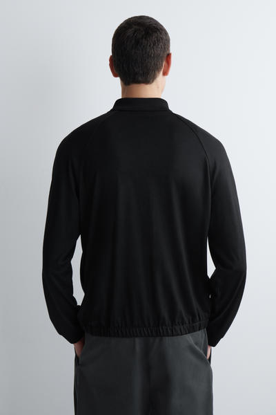 COS ウールジャージ ボンバージャケット