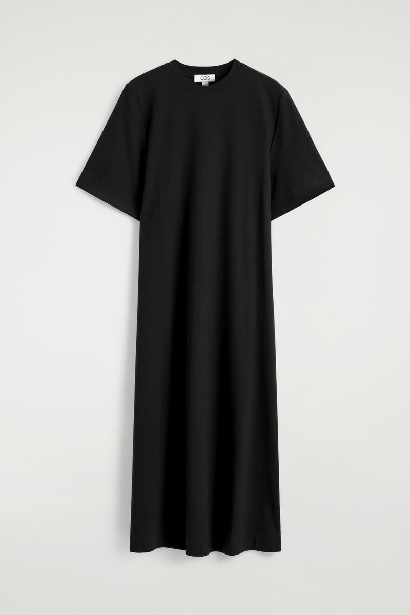 COS ベルトディテール　ミディTシャツワンピース