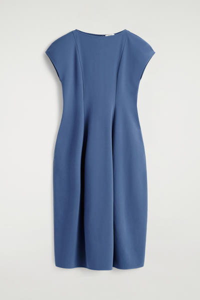 COS 彫刻的なジャージーミディドレス