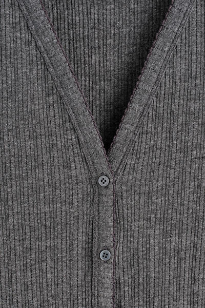 COS ポイントルニット半袖カーディガン