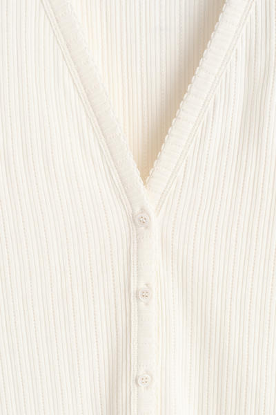 COS ポイントルニット半袖カーディガン