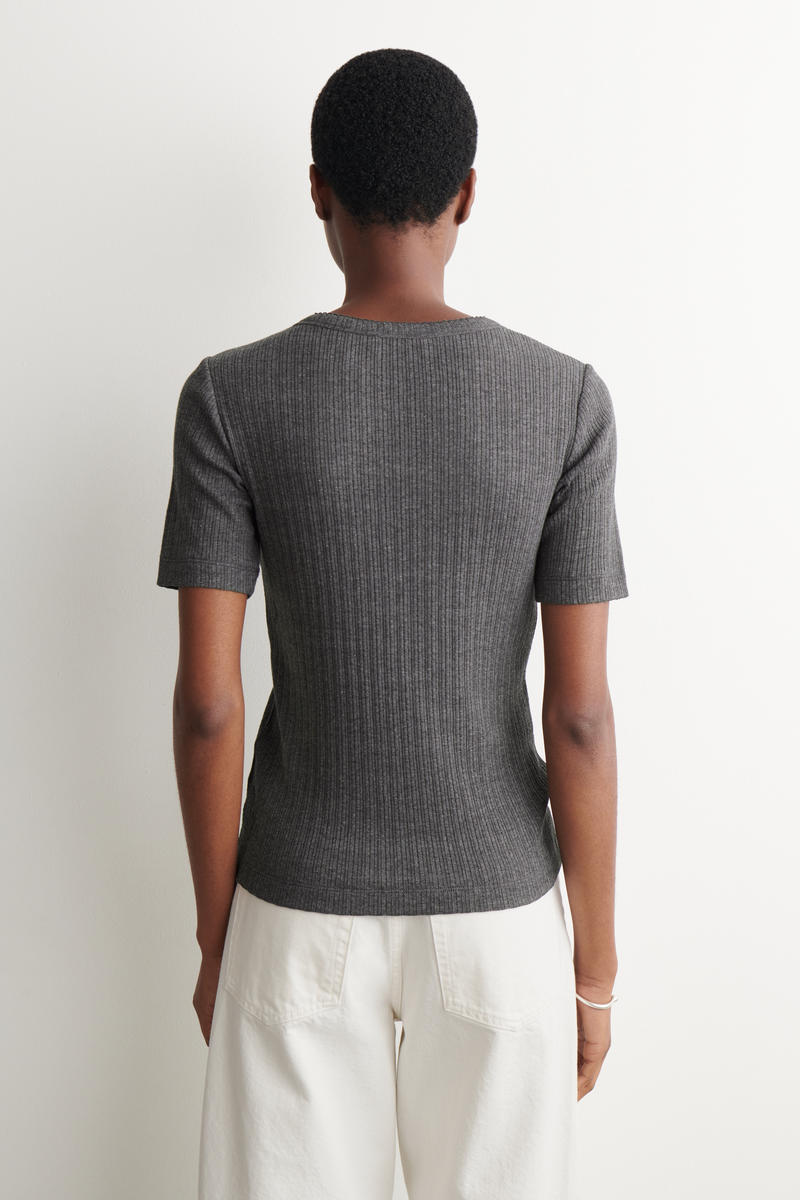 COS ポイントルニット半袖カーディガン