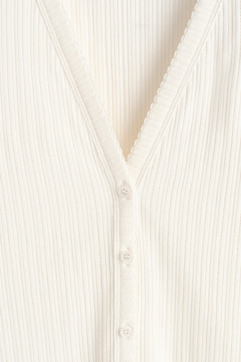 COS ポイントルニット半袖カーディガン