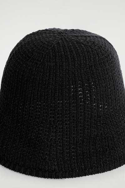 COS オープンニット バケットハット