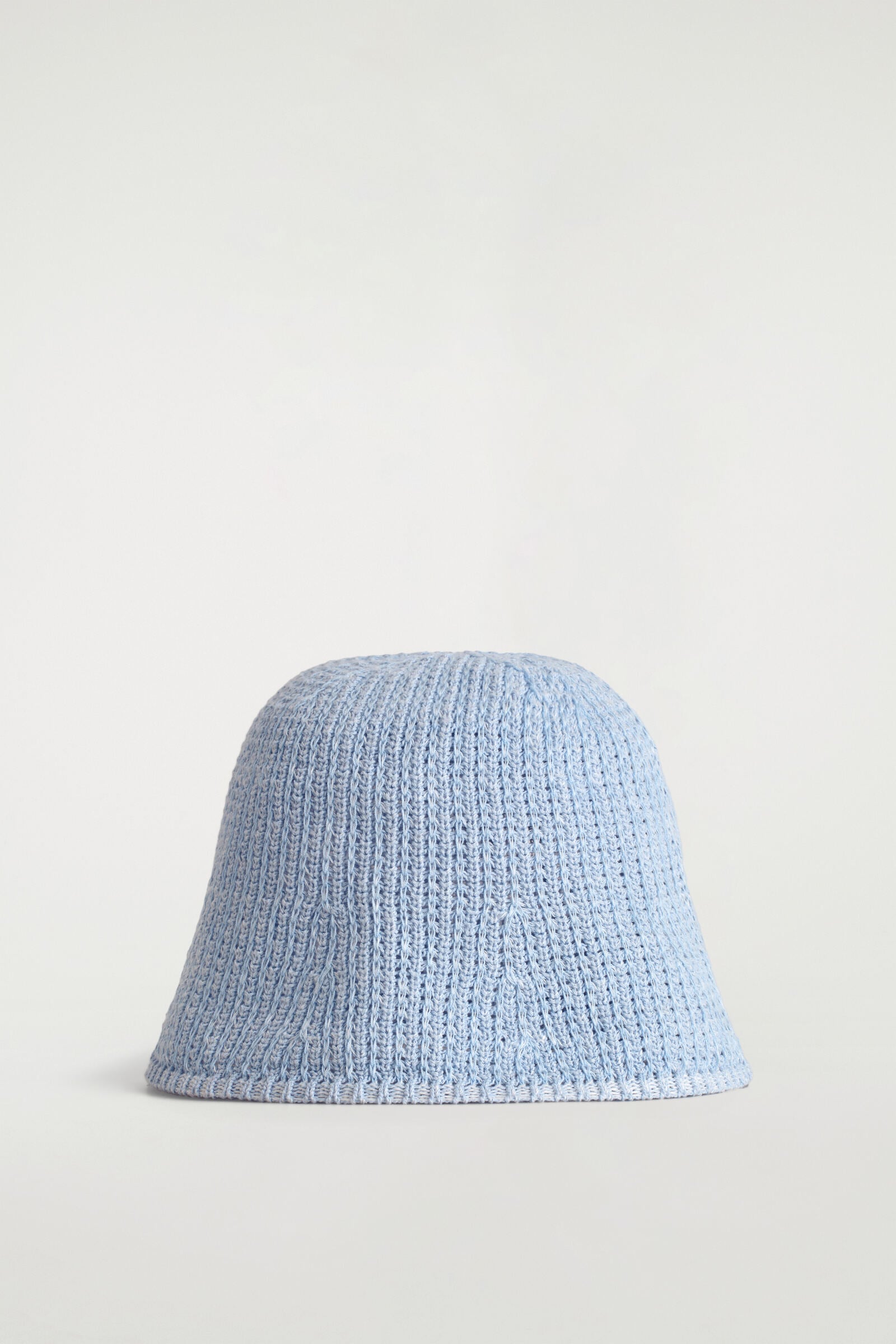 OPEN-KNIT BUCKET HAT オープンニット バケットハット ライトブルー