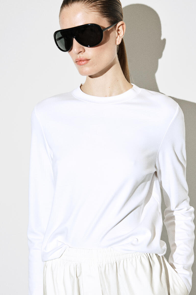 COS エラスティック グログランディテール コットンショーツ