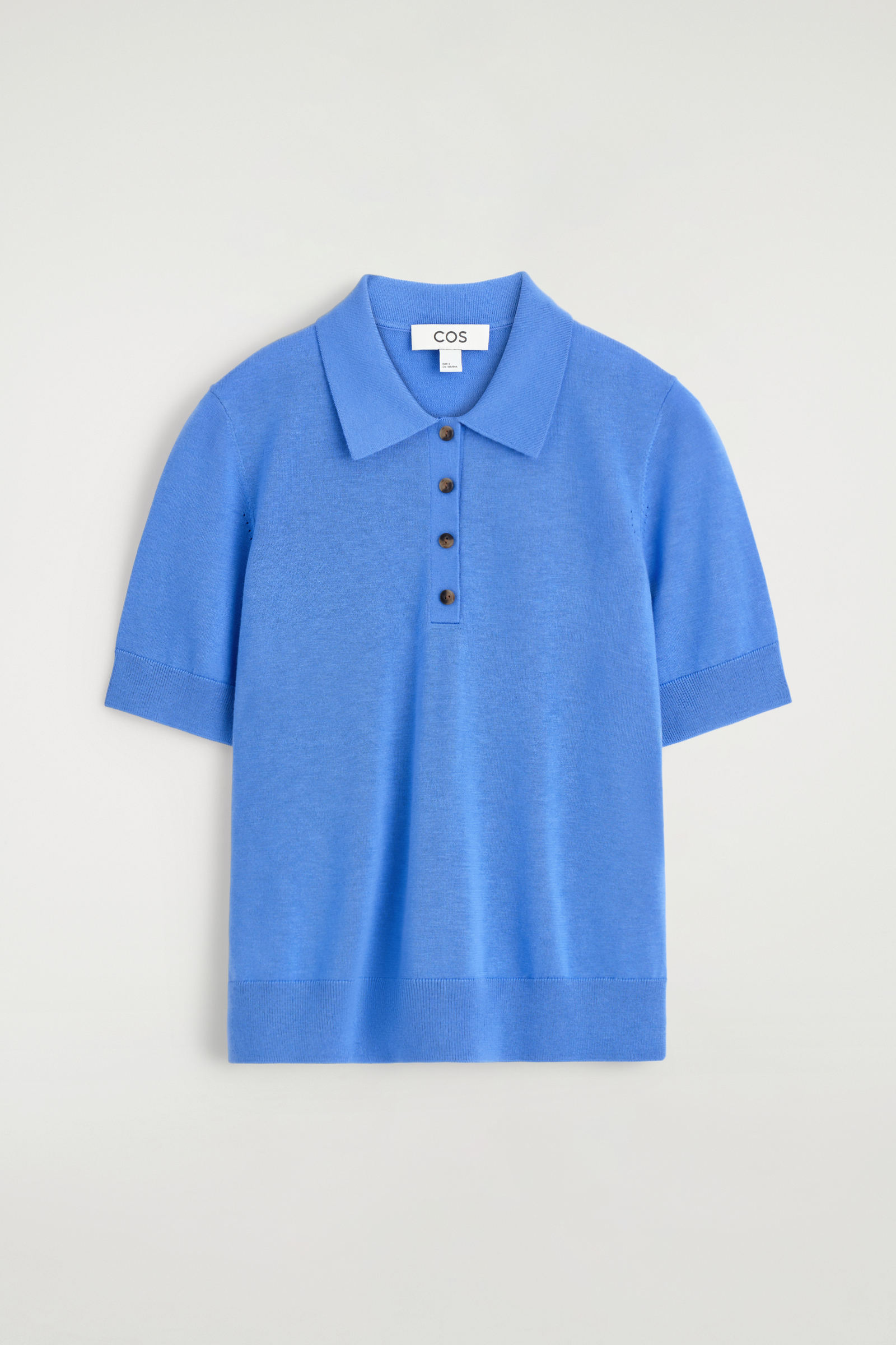KNITTED MERINO WOOL POLO SHIRT ニットメリノウール COS ツートン 