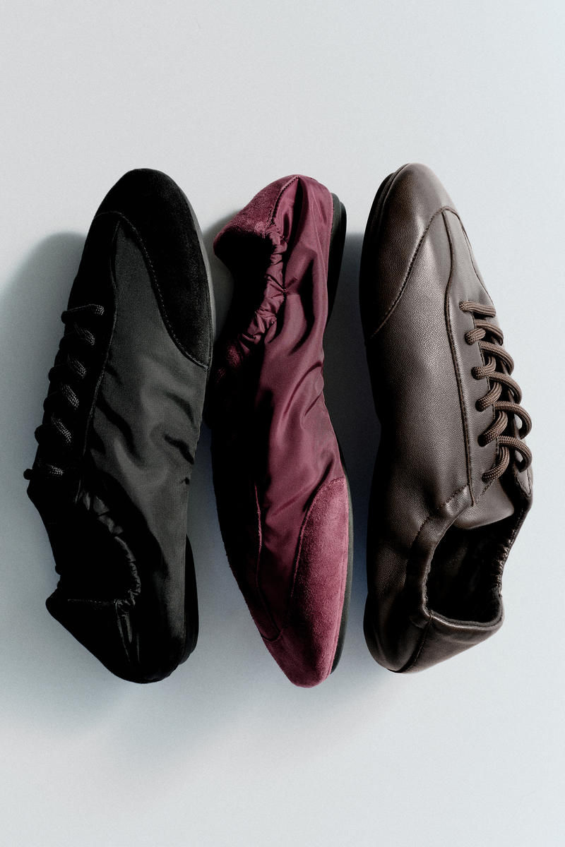 COS レザーバレエスニーカー