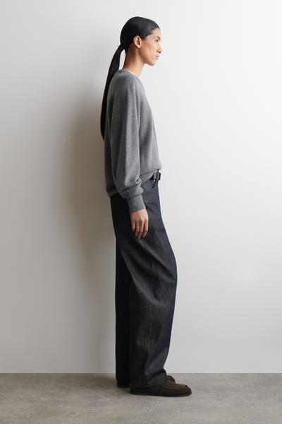 COS スエードデッキシューズ