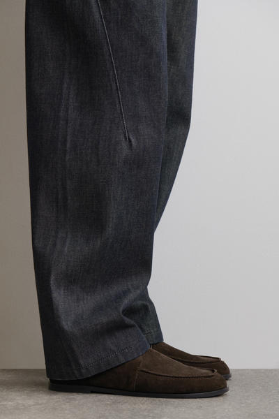 COS スエードデッキシューズ