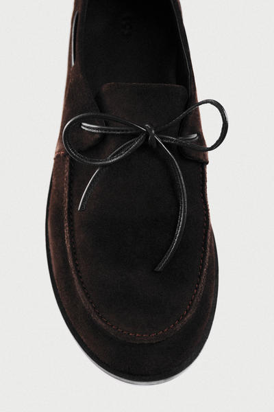 COS スエードデッキシューズ