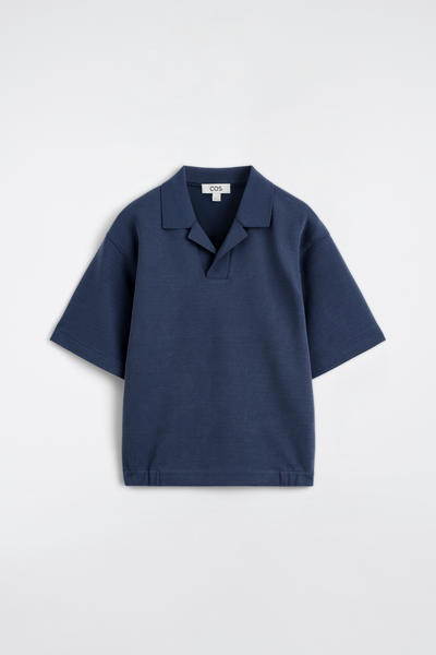 COS ジャージー コットンツイル ポロシャツ