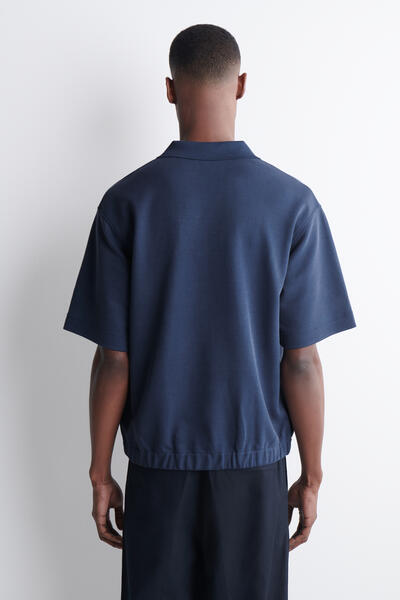 COS ジャージー コットンツイル ポロシャツ