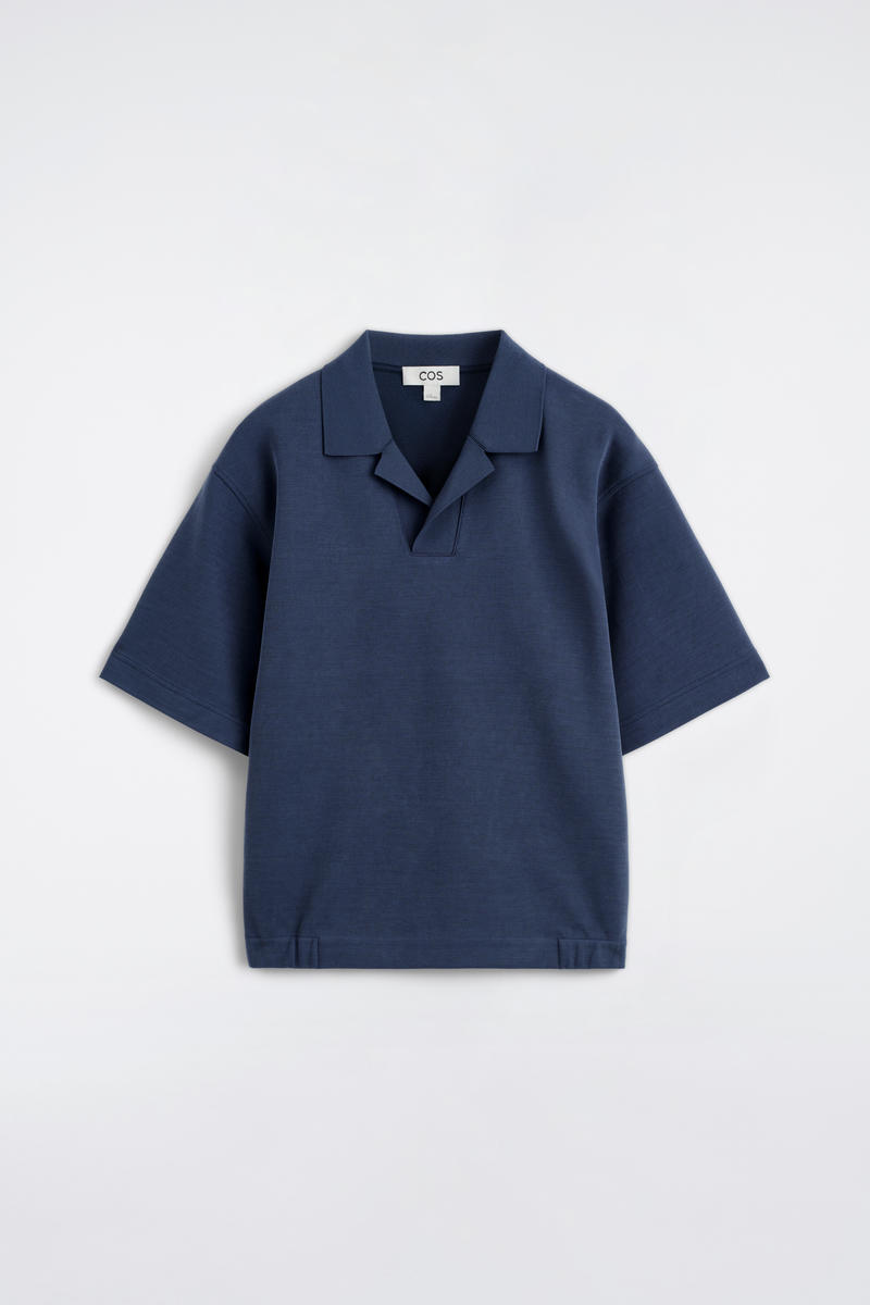 COS ジャージー コットンツイル ポロシャツ