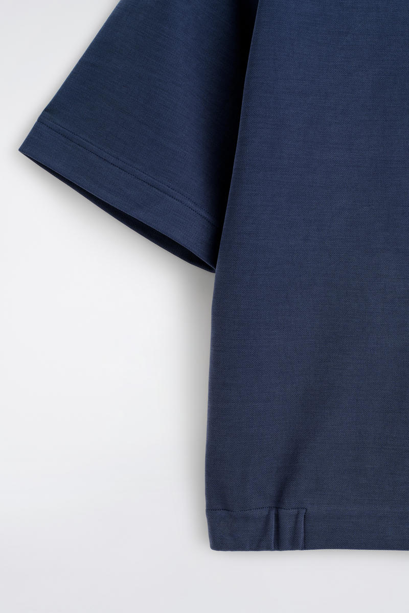 COS ジャージー コットンツイル ポロシャツ