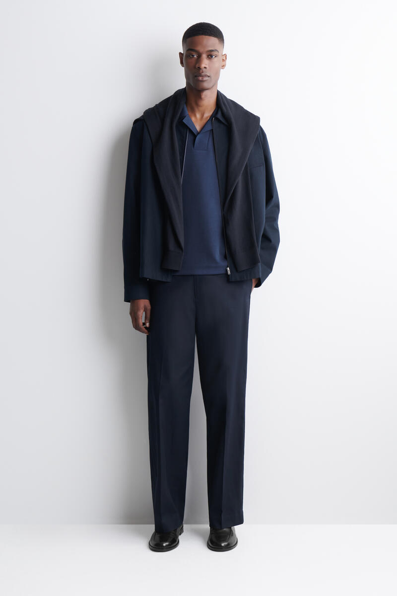 COS ジャージー コットンツイル ポロシャツ