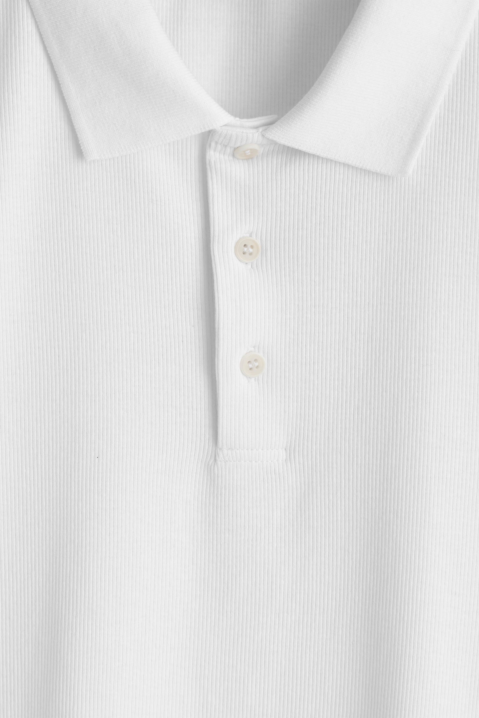 SLIM RIBBED COTTON POLO SHIRT スリムリブ コットンポロシャツ