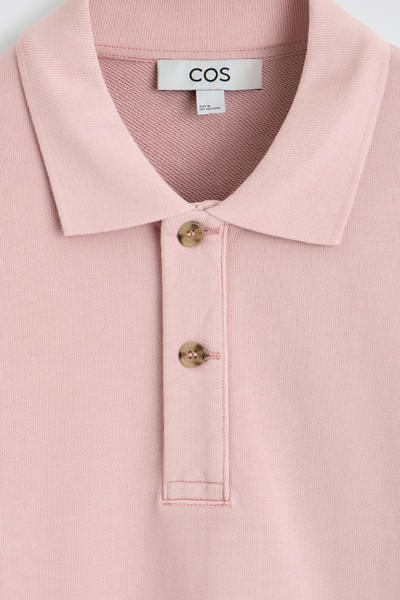 COS ウォッシュドコットン ポロ スウェットシャツ