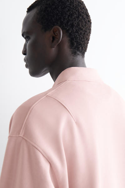 COS ウォッシュドコットン ポロ スウェットシャツ