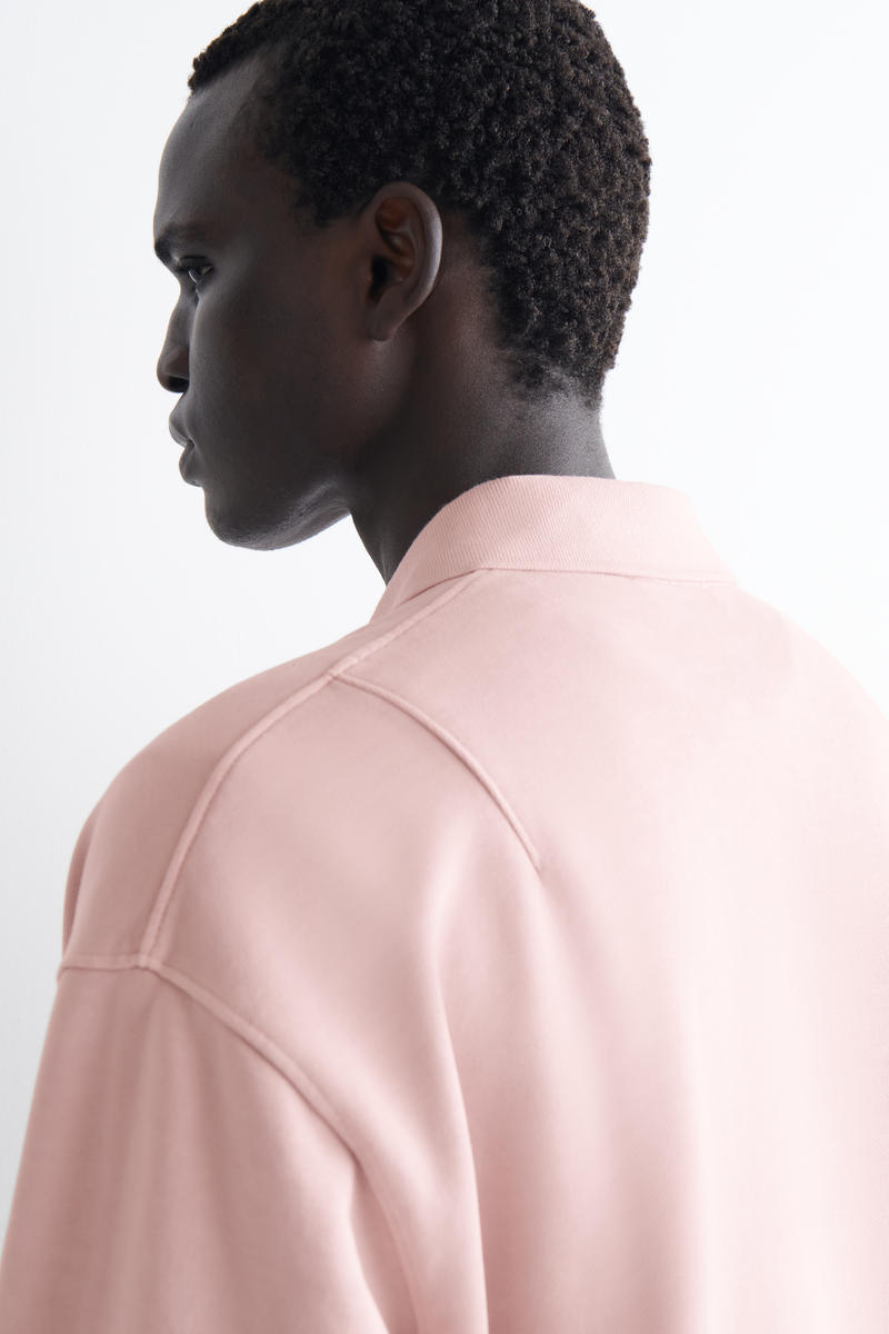 COS ウォッシュドコットン ポロ スウェットシャツ