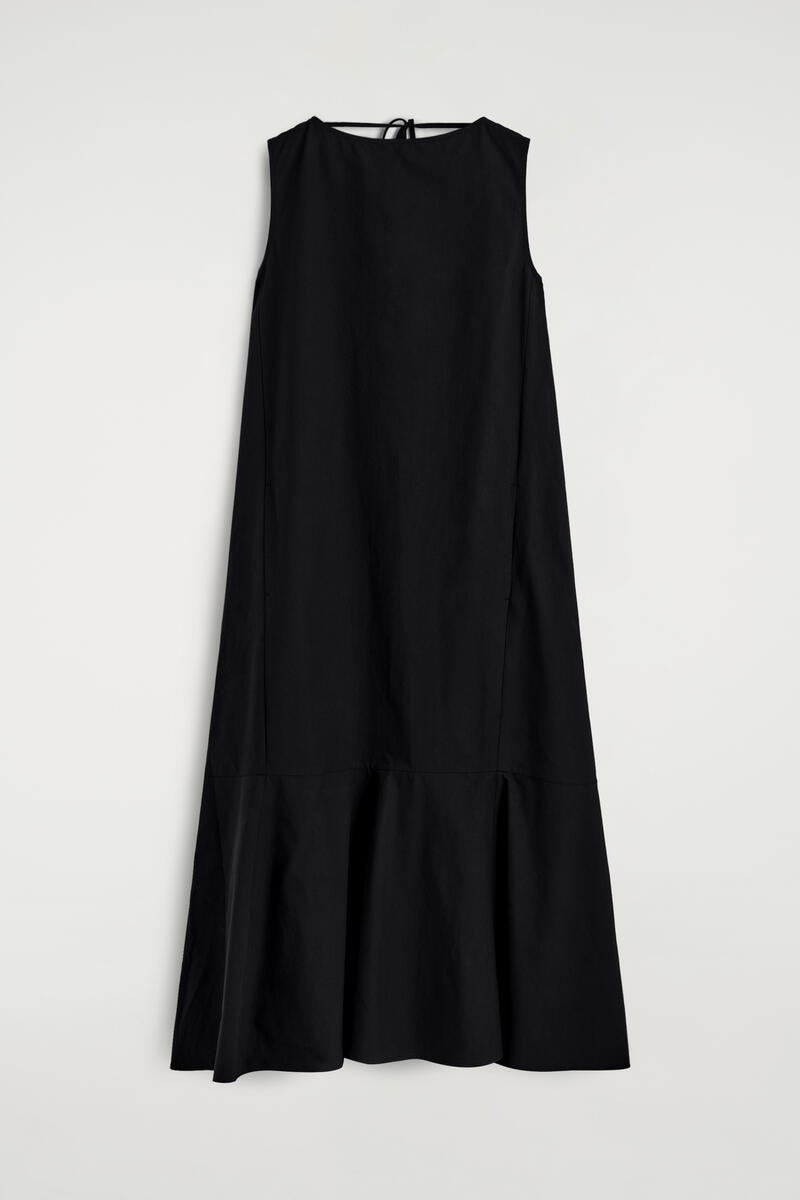 COS ドロップヘム　コットンミディドレス