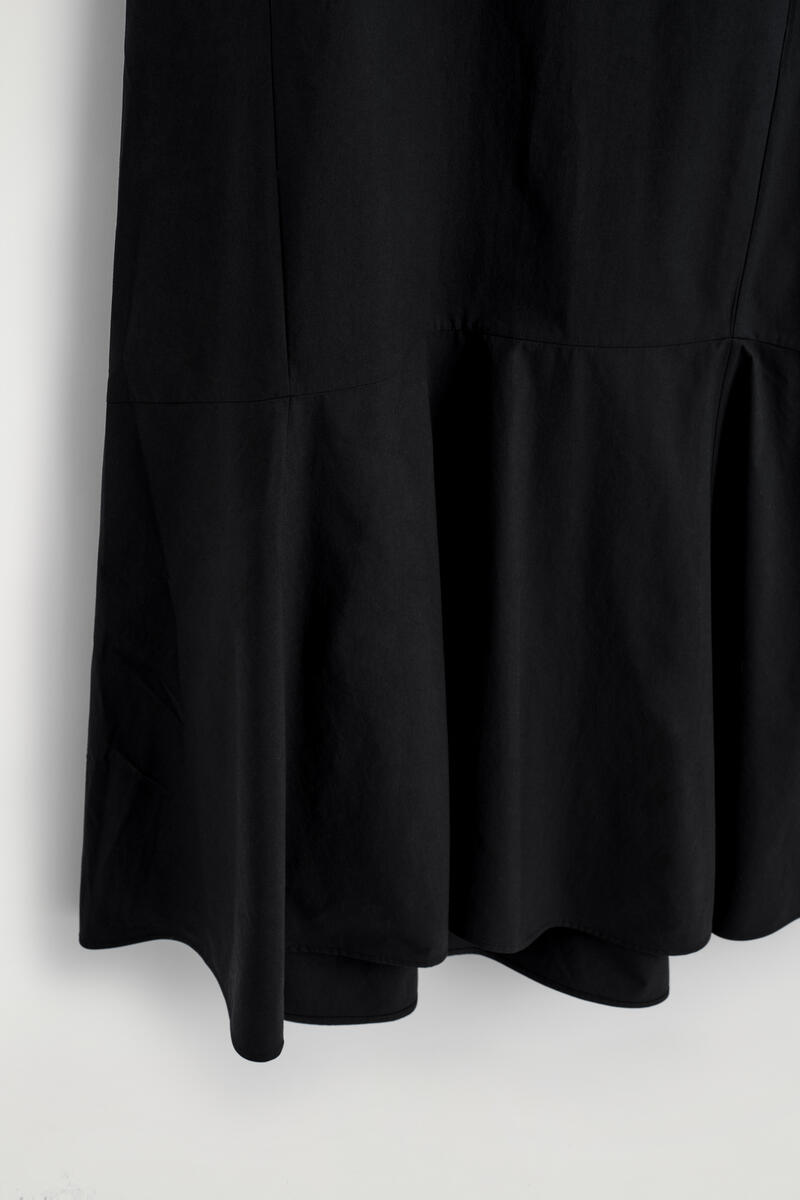 COS ドロップヘム　コットンミディドレス