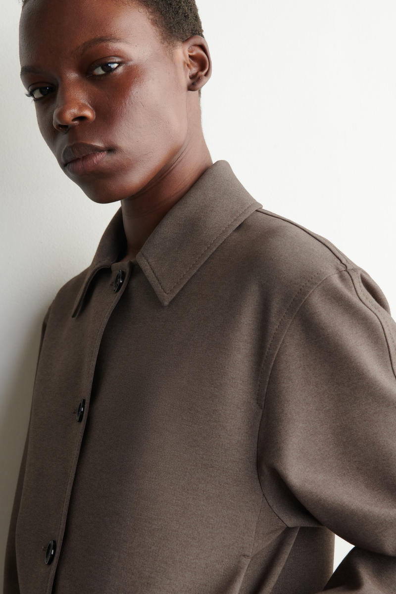 COS ラウンドジャージージャケット