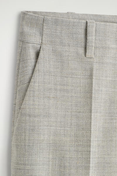 COS ウールブレンド ストレートレッグパンツ