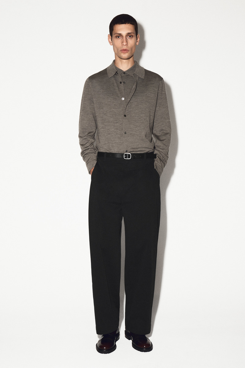 COS メリノウールシャツ