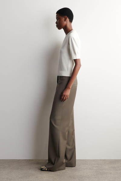 COS コットンニットTシャツ