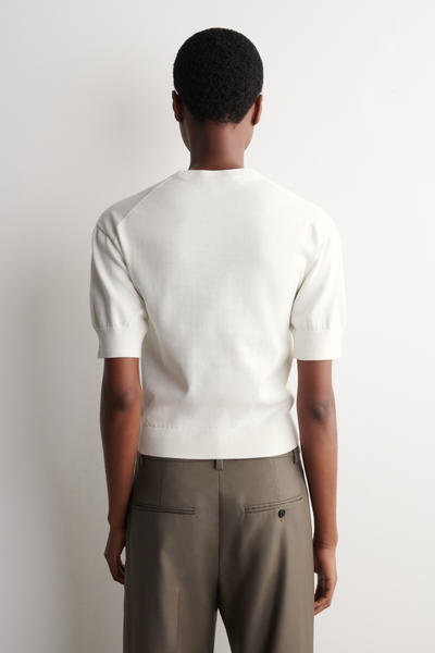 COS コットンニットTシャツ