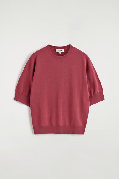 COS コットンニットTシャツ