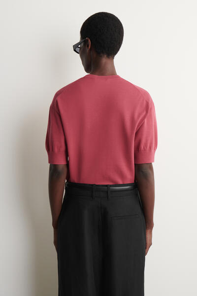 COS コットンニットTシャツ