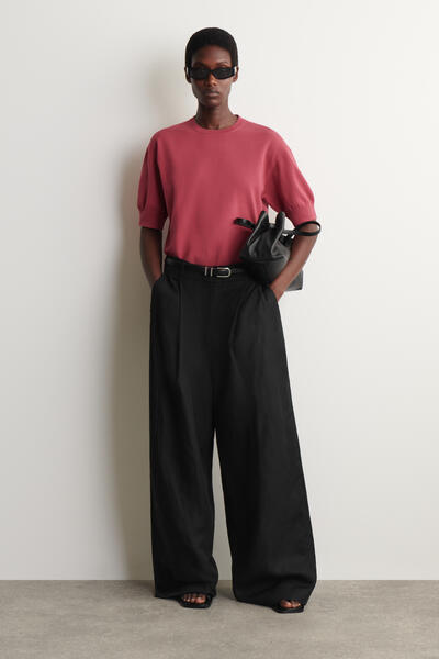 COS コットンニットTシャツ