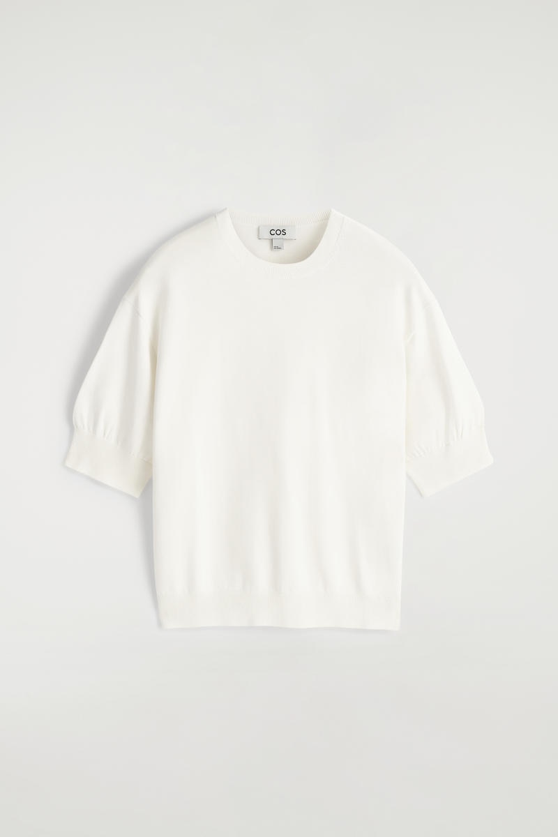 COS コットンニットTシャツ
