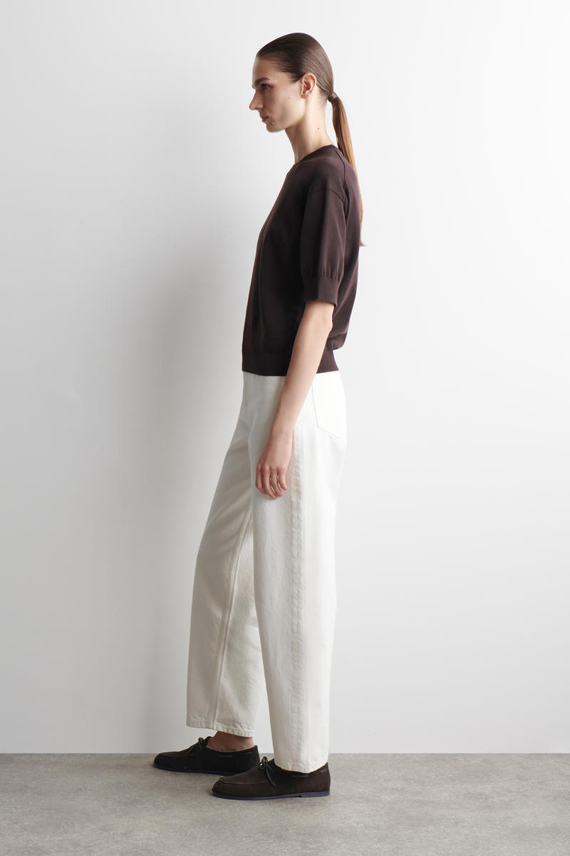 COS コットンニットTシャツ