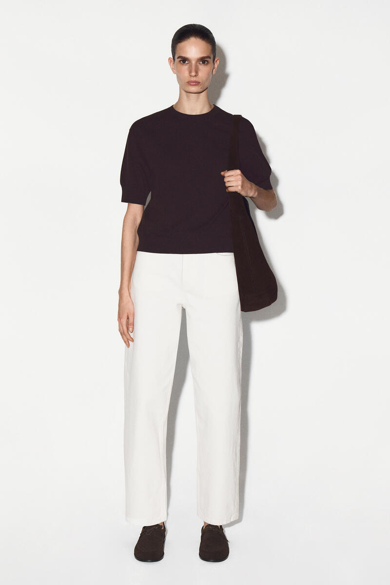 COS コットンニットTシャツ