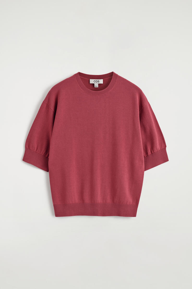 COS コットンニットTシャツ