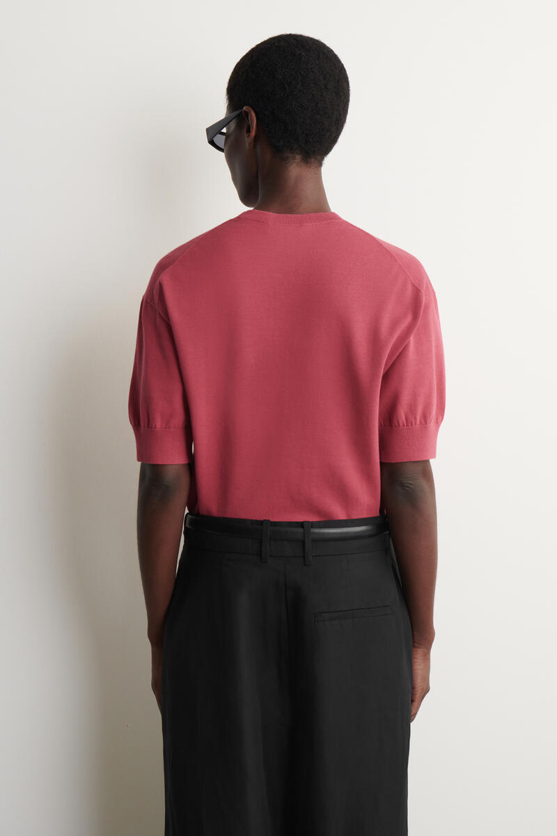 COS コットンニットTシャツ