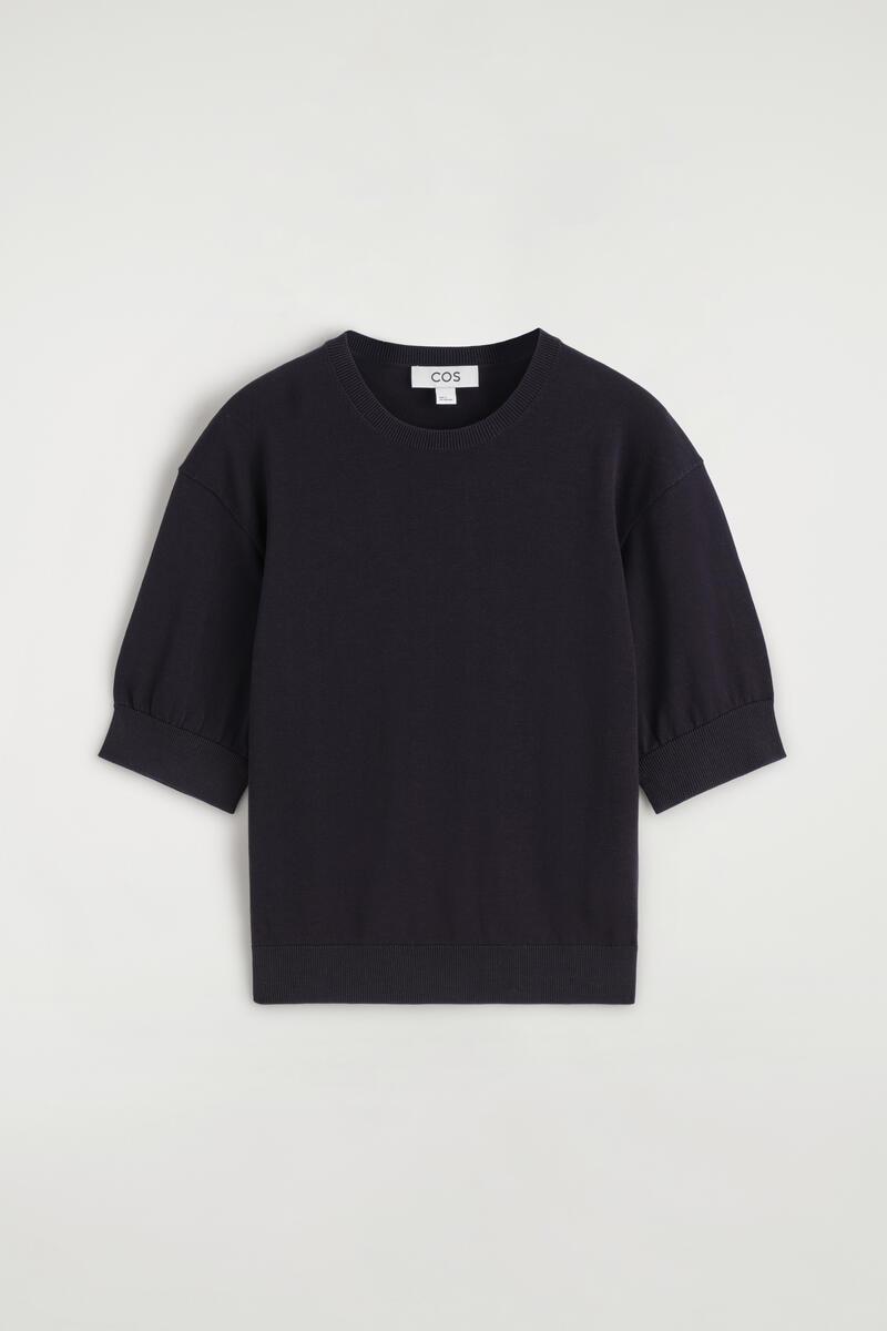 COS コットンニットTシャツ